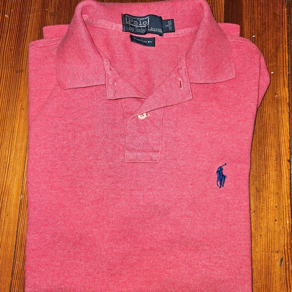 Vintage Ralph Lauren Polo Shirt Nantucket Red [Custom Fit Sz Sm]